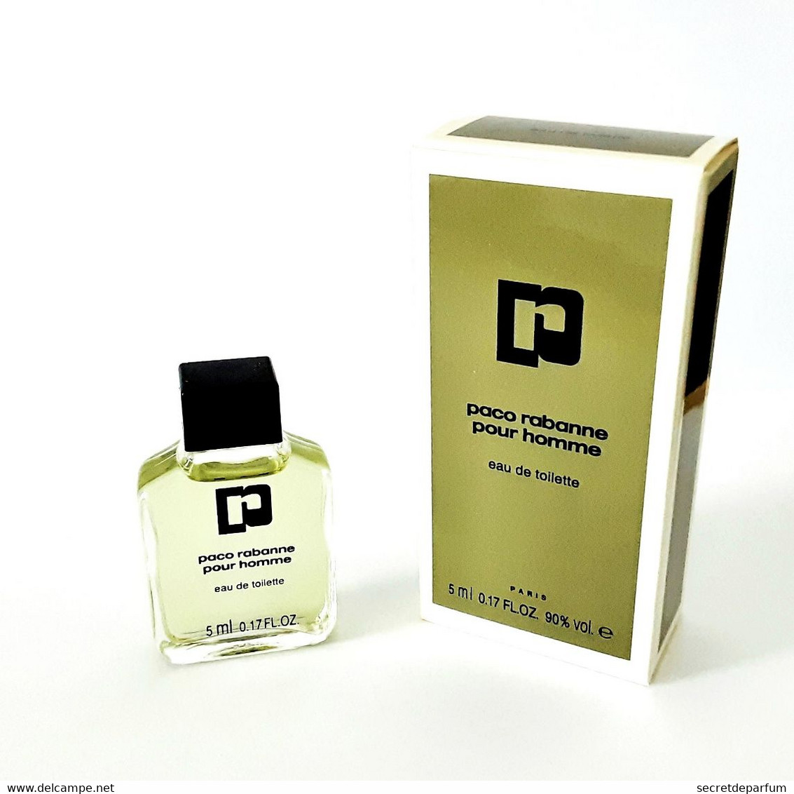 Miniatures De Parfum   PACO RABANNE  Pour HOMME EDT  5 Ml  + Boite - Miniatures Hommes (avec Boite)