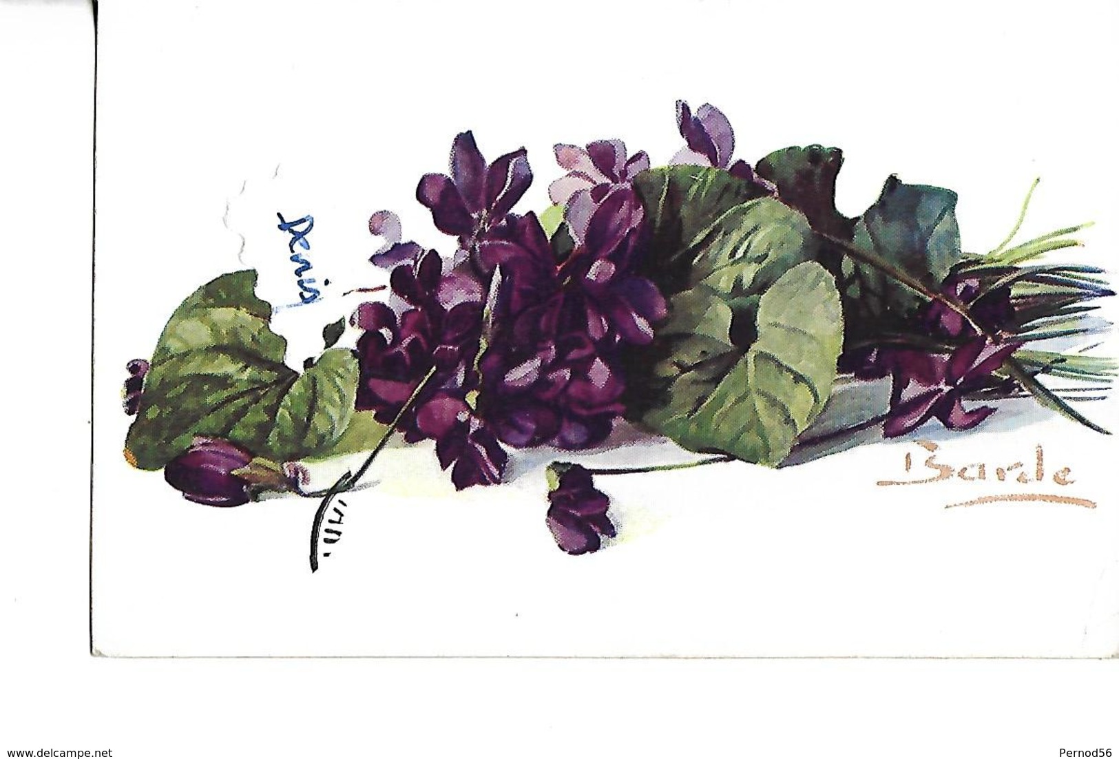 Cpa FLEURS  Illustrateur Baride - Zatzka