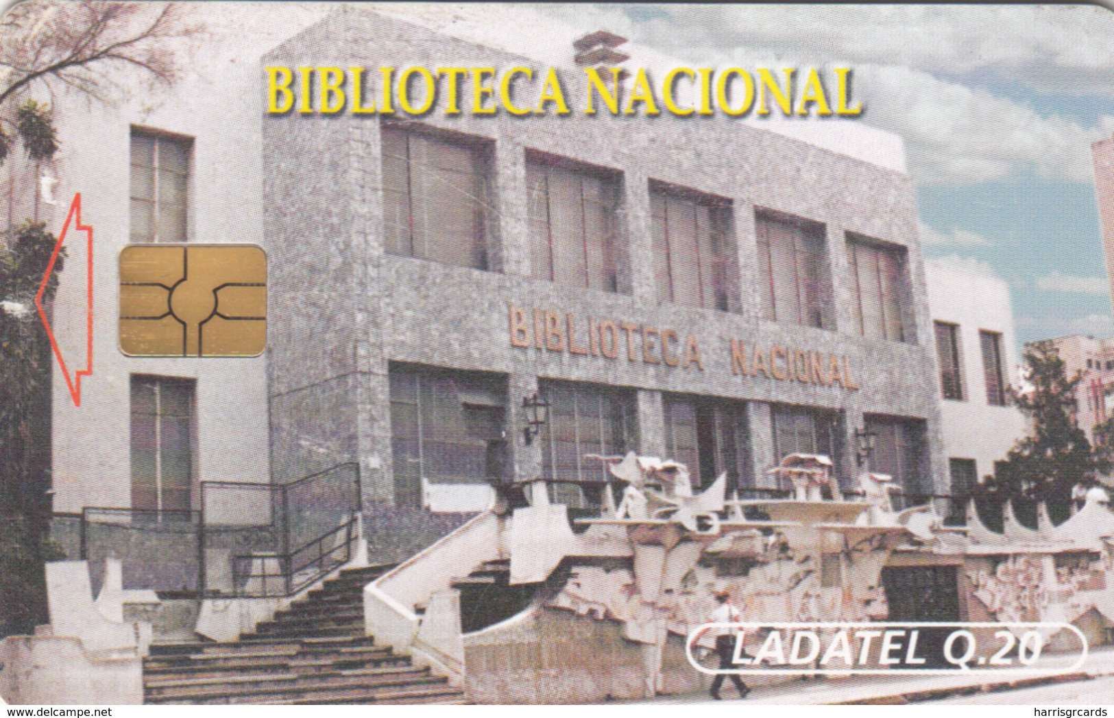 GUATEMALA - National Library, Telgua-032, Used - Guatemala