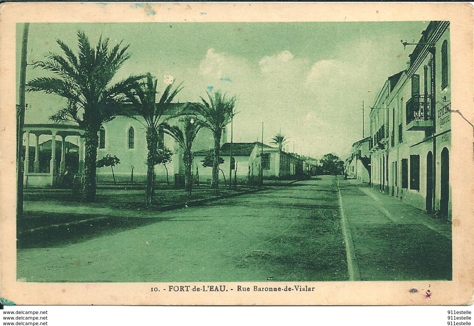 Algerie  FORT  DE L EAU  -  Rue  BARONNE De  VIALAR   En  1940 - Algiers