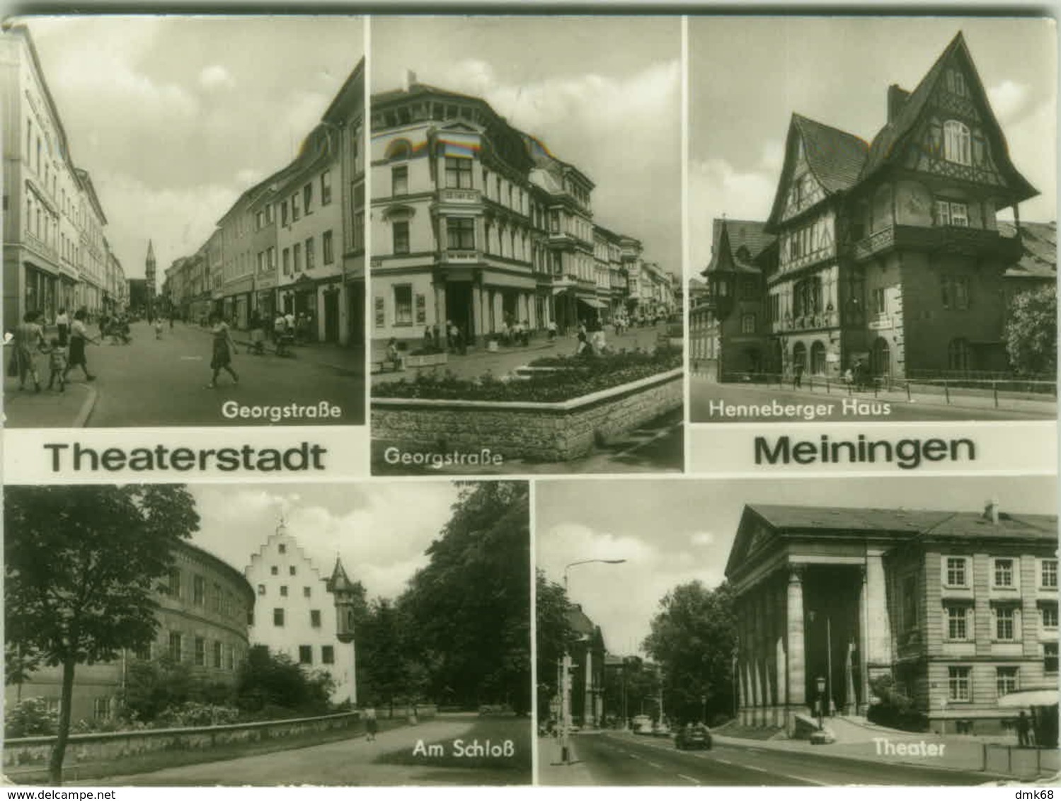 AK GERMANY - THEATERSTADT MEININGEN - MULTIVIEW - PHOTO HOFFMANN - VINTAGE POSTCARD (5977) - Meiningen