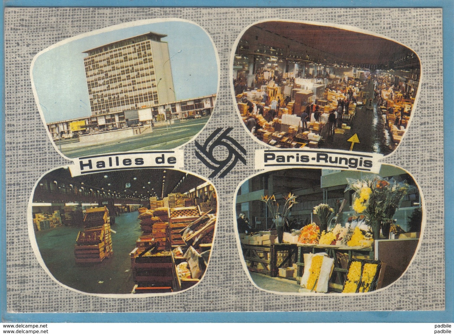 Carte Postale 94. Halles De Paris-Rungis    Très Beau Plan - Rungis