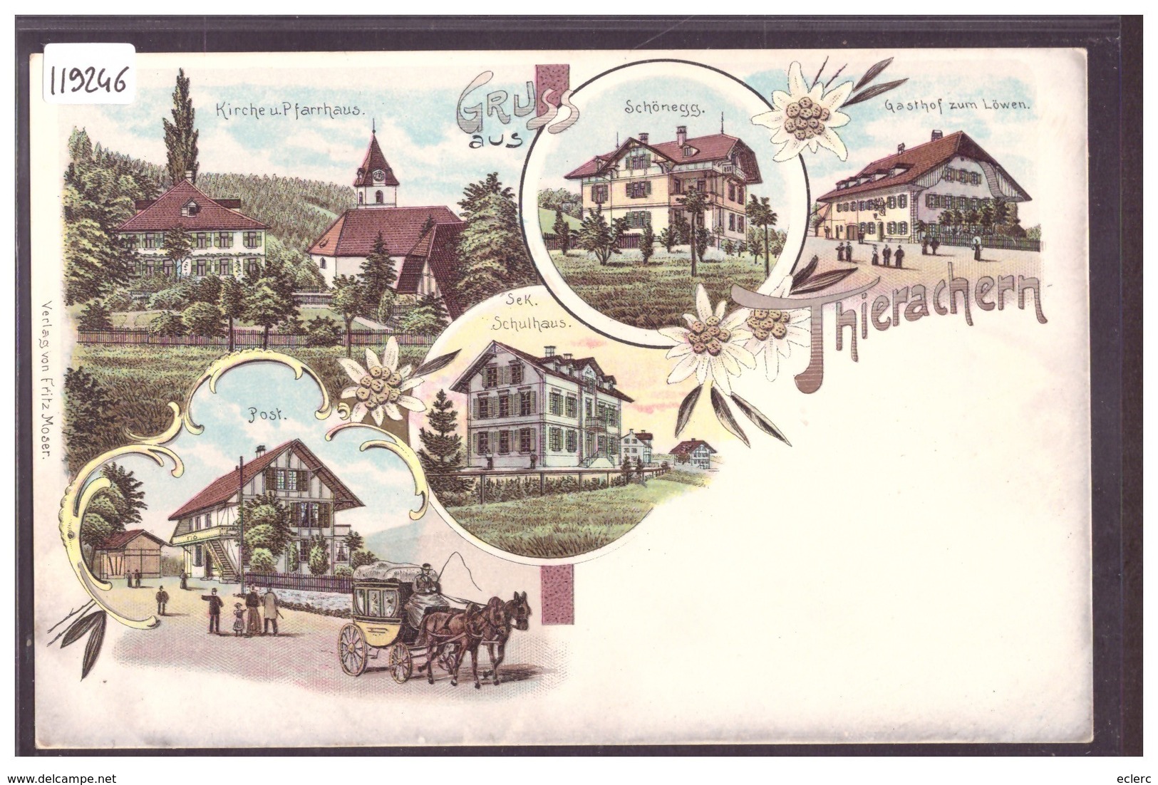 GRUSS AUS THIERACHERN - LITHO 5 ANSICHTEN - TB - Autres & Non Classés