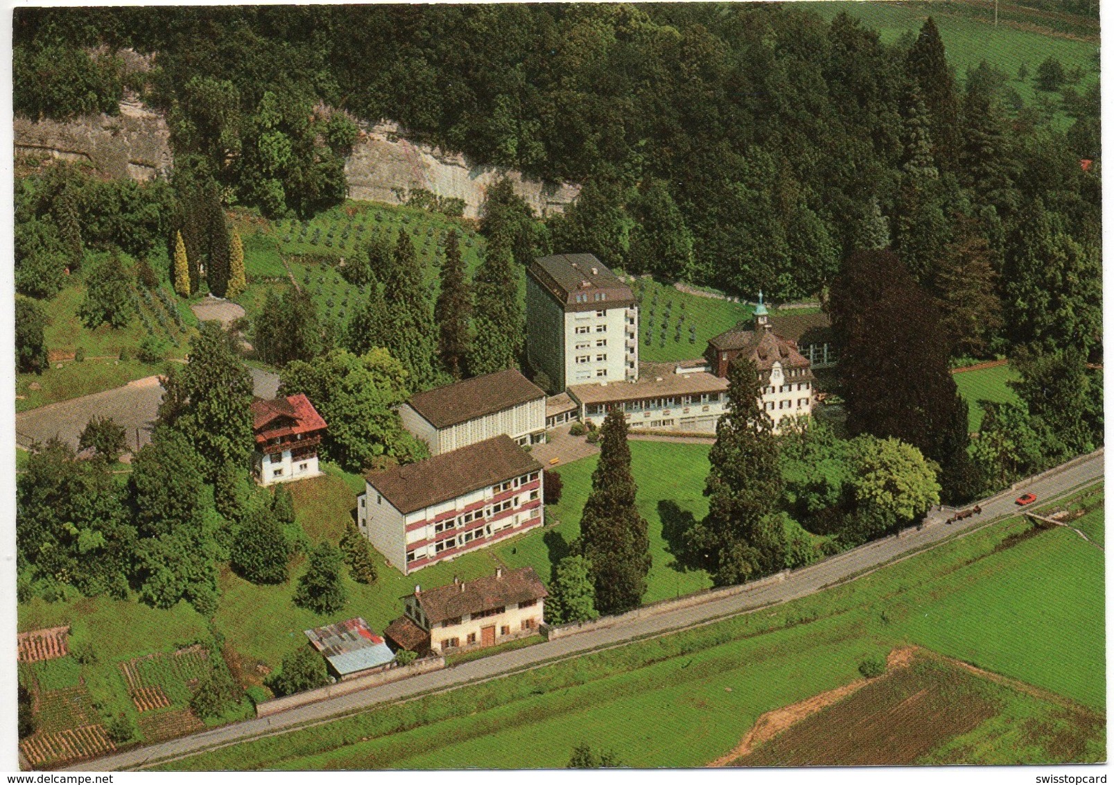 RHEINECK Flugfoto Gymnasium Marienburg - Rheineck