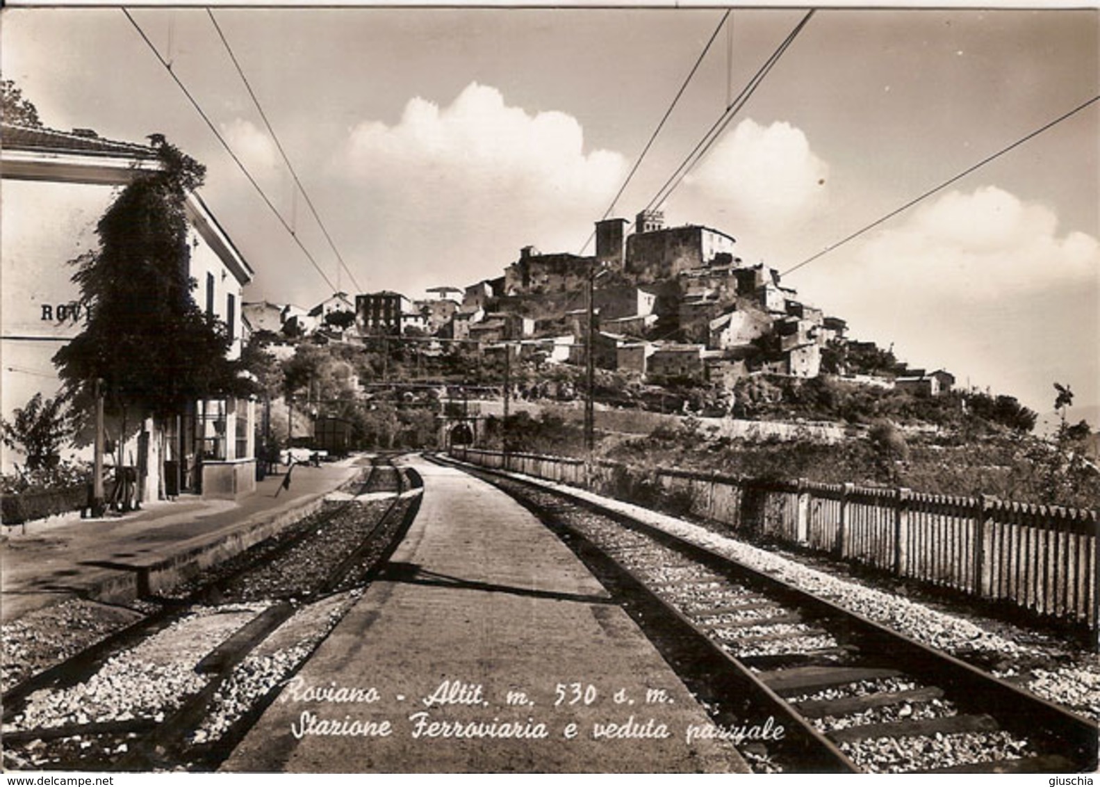 (C).Roviano(RM).Stazione Ferroviaria.F.to Grande.Viaggiata 1958 (c17) - Altri & Non Classificati