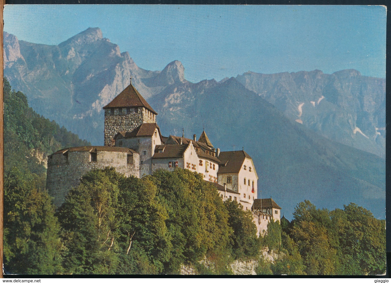 °°° 14908 - LIECHTENSTEIN - CASTLE OF VADUZ - 1972 With Stamps °°° - Liechtenstein