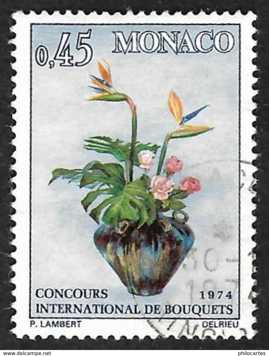 MONACO  1973  -  YT  948 -  Concours Bouquets   -  Oblitéré - Used Stamps