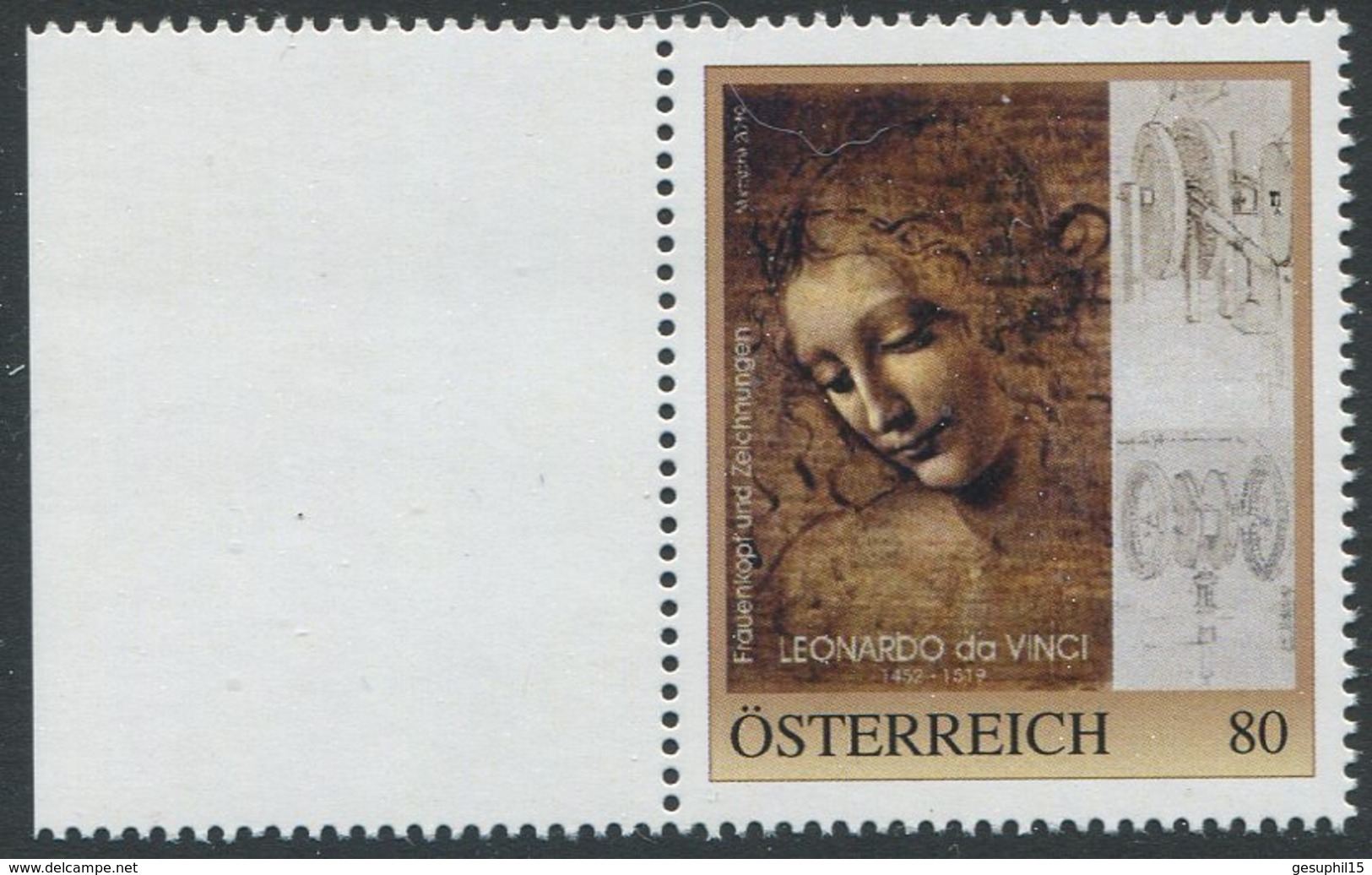 ÖSTERREICH / 8131068 / Leonardo Da Vinci 1 / Postfrisch / ** / MNH - Persoonlijke Postzegels