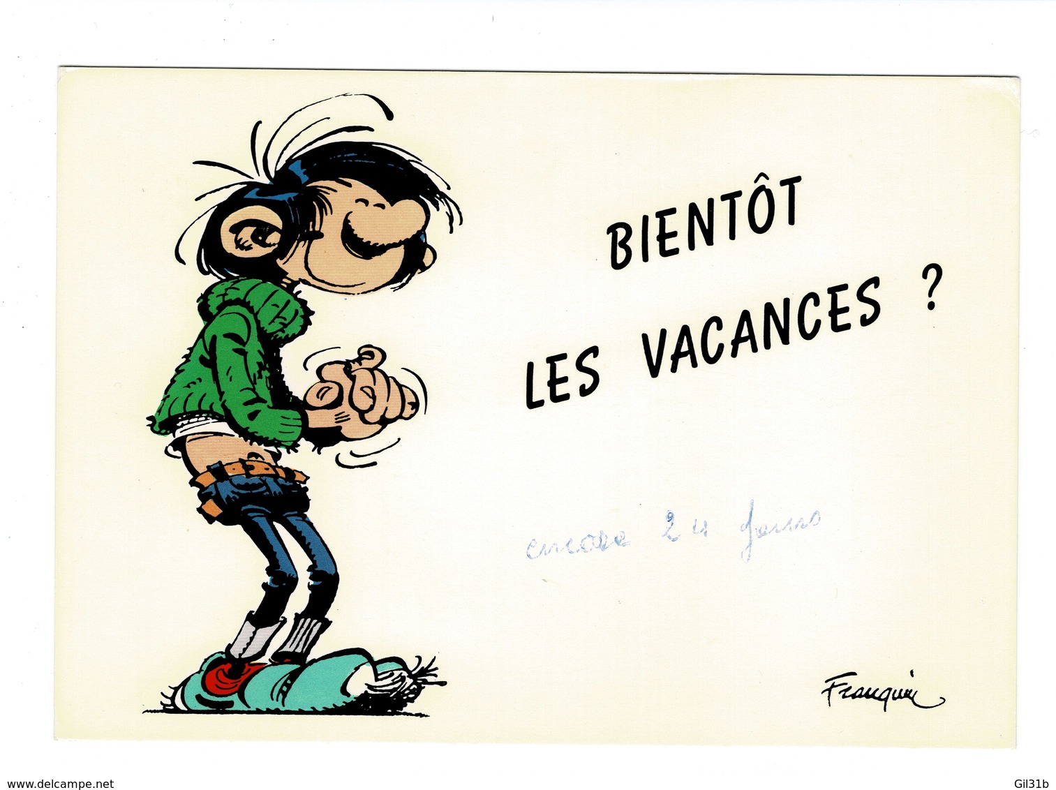 Vends Lot De Quatre Cartes Postales :Serre. Guy Servais. Alph. Franquin. - Bandes Dessinées