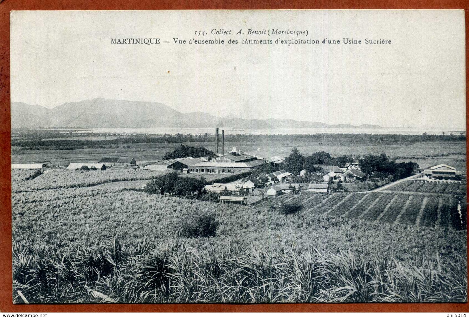 CPA  LA MARTINIQUE Vue D'ensemble D'une Usine Sucrière     1917  Très Bon état - Autres & Non Classés