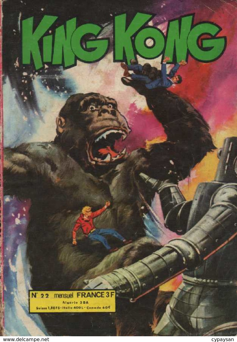 KING KONG  N° 22 BE OCCIDENT 06-1977 - Formatos Pequeños