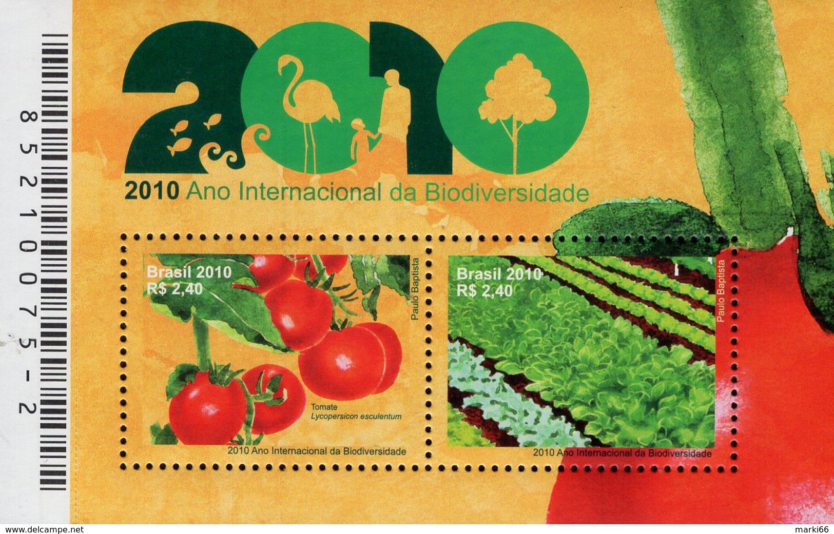 Brazil - 2010 - International Year Of Biodiversity - Mint Souvenir Sheet - Ongebruikt