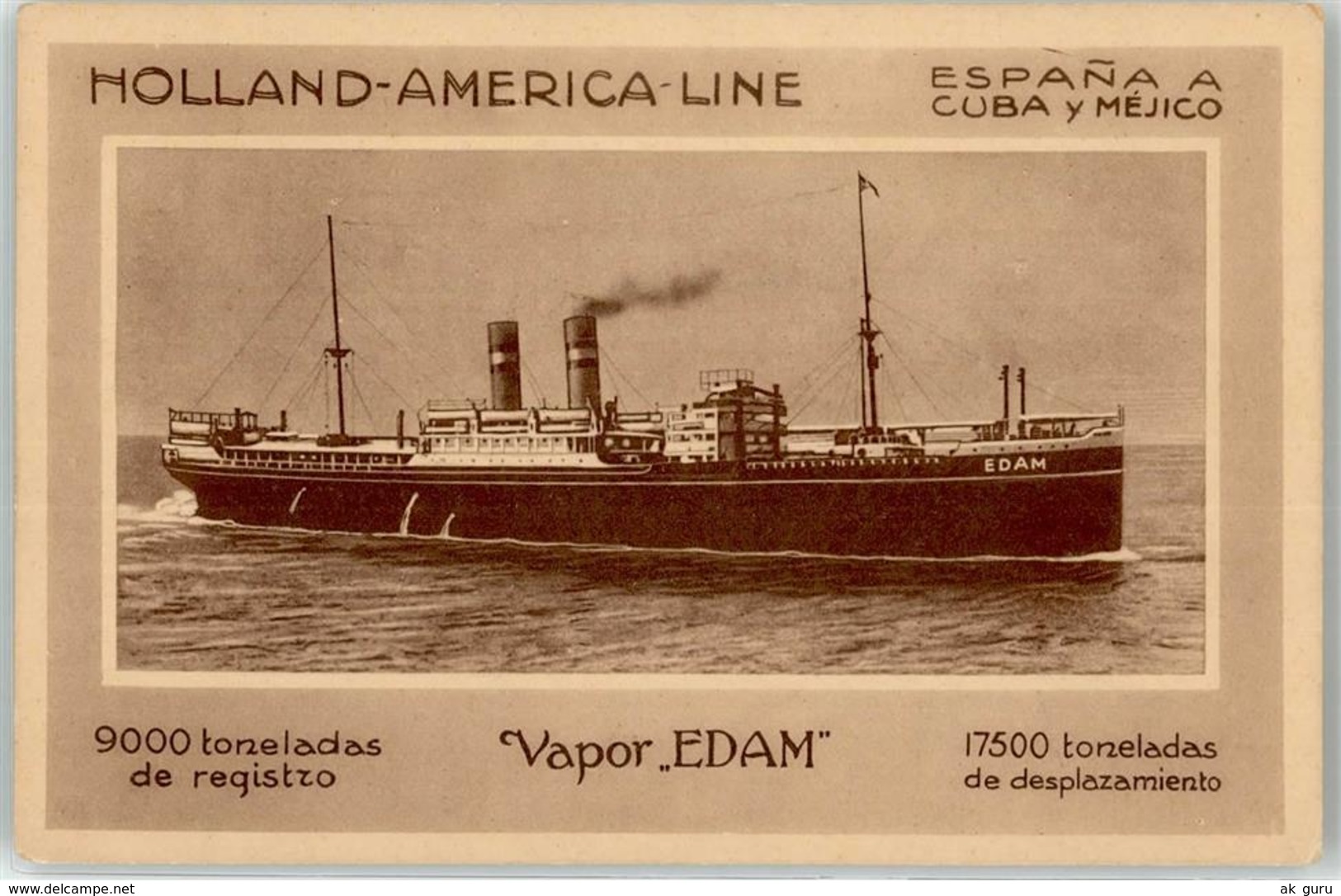 52941681 - Schiff Holland-America Line Vapor Edam - Piroscafi