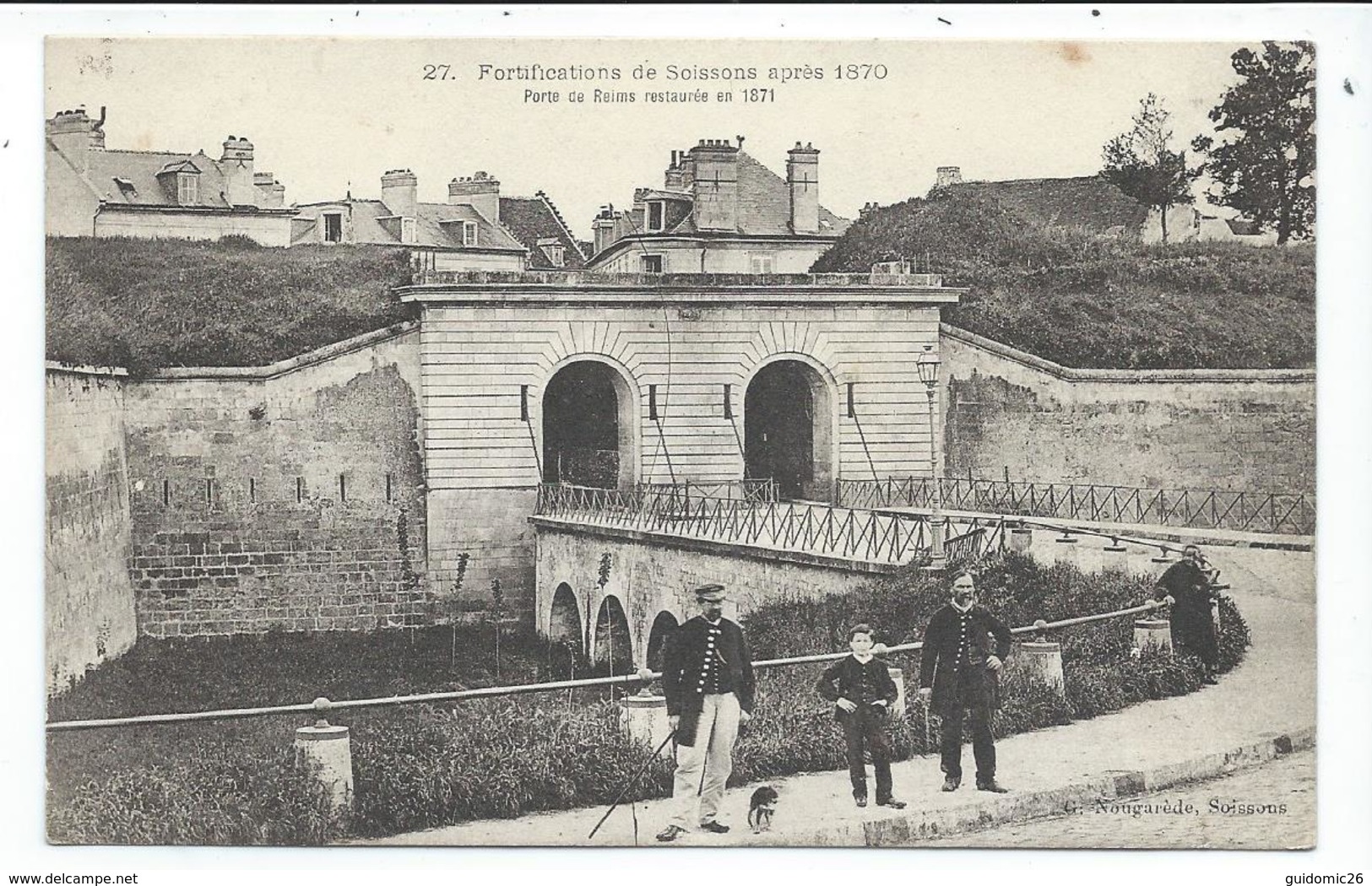 Soissons Fortifications Aprés 1870 , Porte De Reims - Soissons