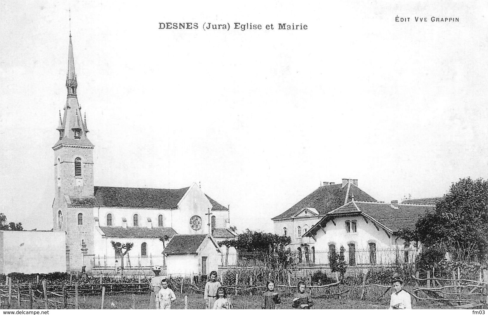 Desnes Canton Bletterans Réédition Fromagerie (à Droite) église Mairie - Autres & Non Classés