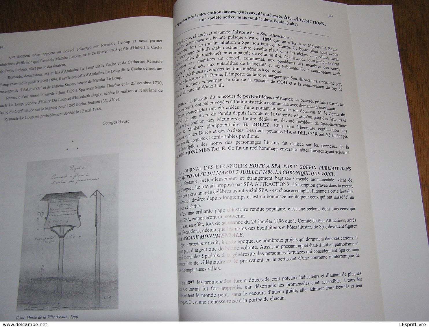 HISTOIRE ET ARCHEOLOGIE SPADOISES Déc 2004 Régionalisme Liège Spa Georges Neyt Cabaret 1786 Villa Royale Remacle Leloup