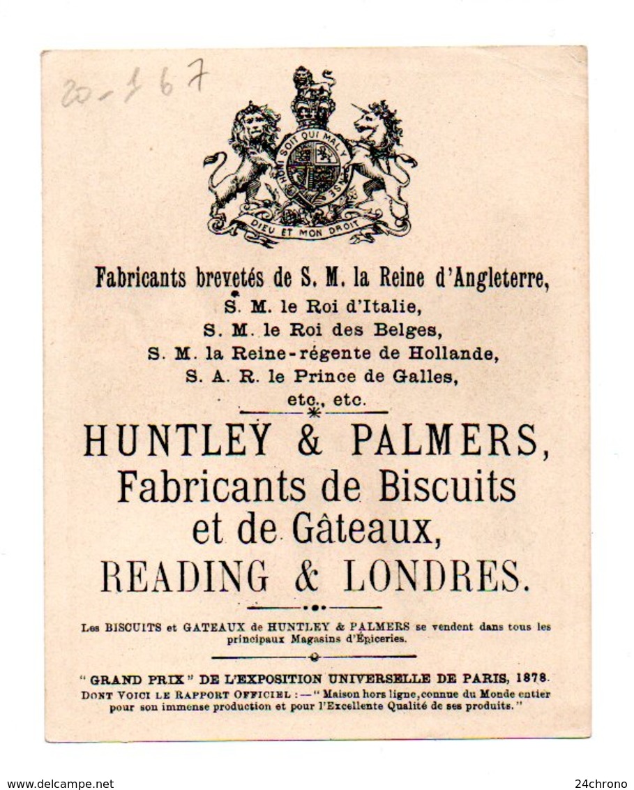 Chromo: Biscuits Et Gateaux Huntley & Palmers, Reading & London, Russie, Militaria, Uniforme (20-167) - Sonstige & Ohne Zuordnung