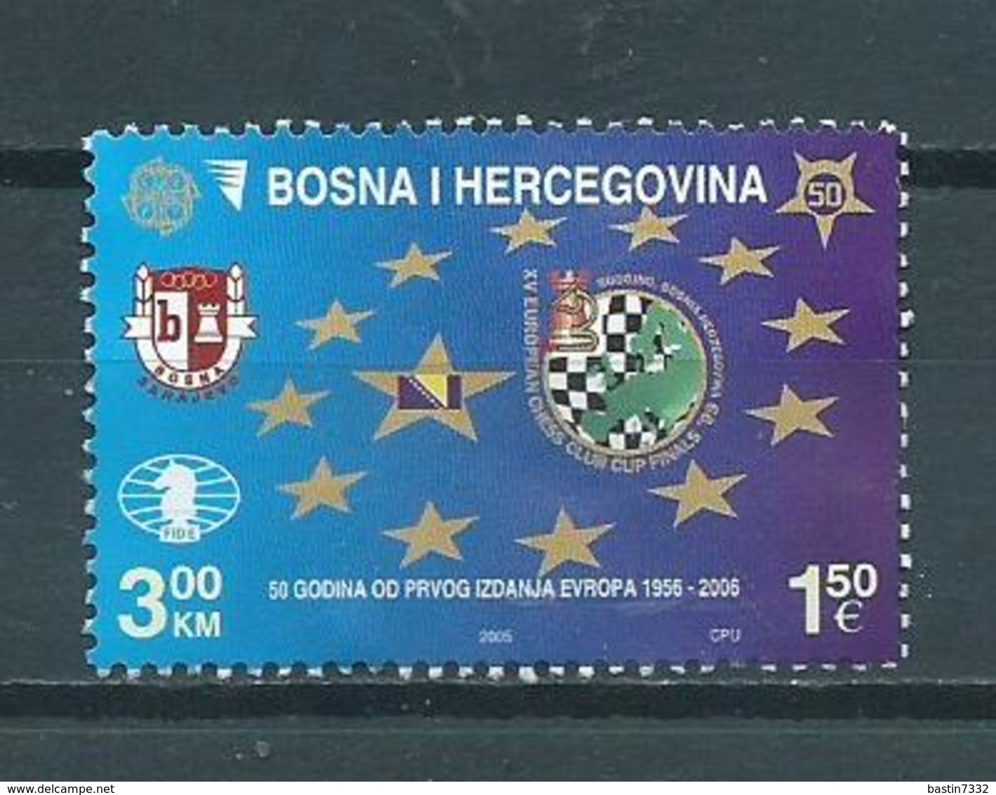 2005 Bosnia-Herzgovina Europe 1,50 EURO Ungummed/unfranked - Bosnia And Herzegovina