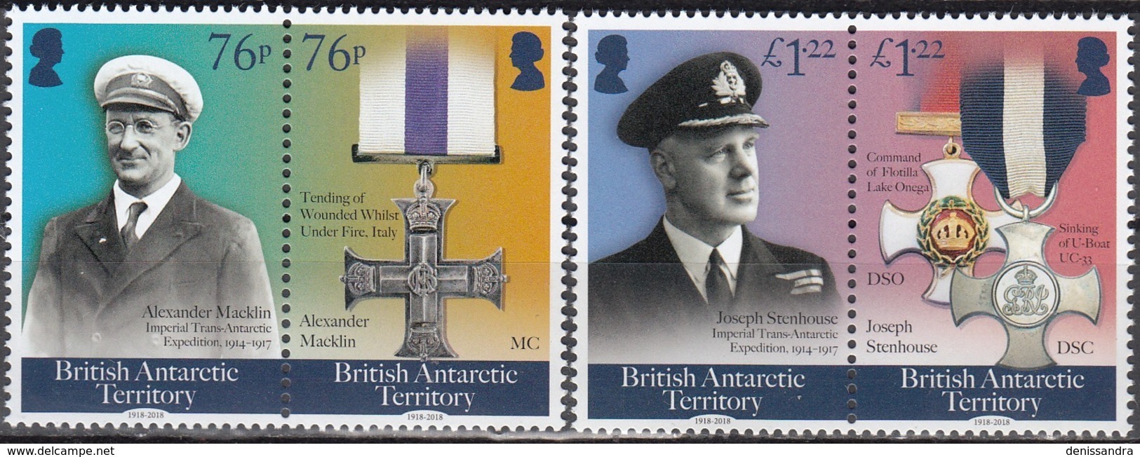 British Antarctic Territory 2018 Centenaire De La Grande Guerre Neuf ** - Neufs