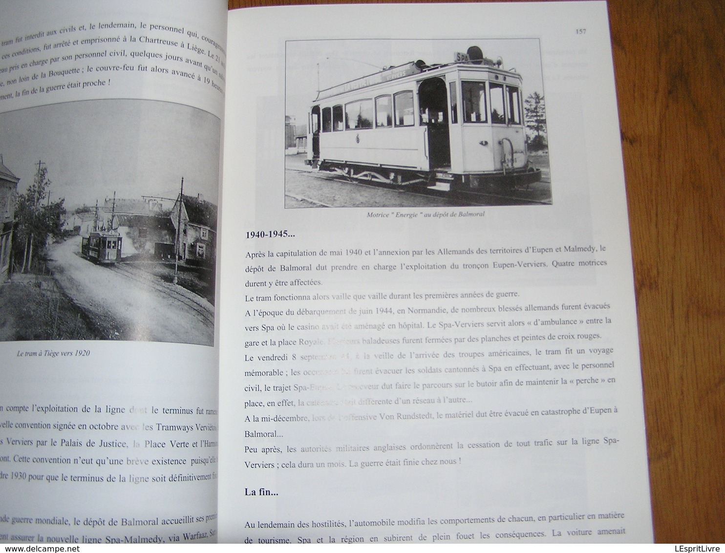 HISTOIRE ET ARCHEOLOGIE SPADOISES Déc 2007 Régionalisme Liège Spa Tram SNCV Vicinal ONE Jeu de Paume Tennis Guerre 40