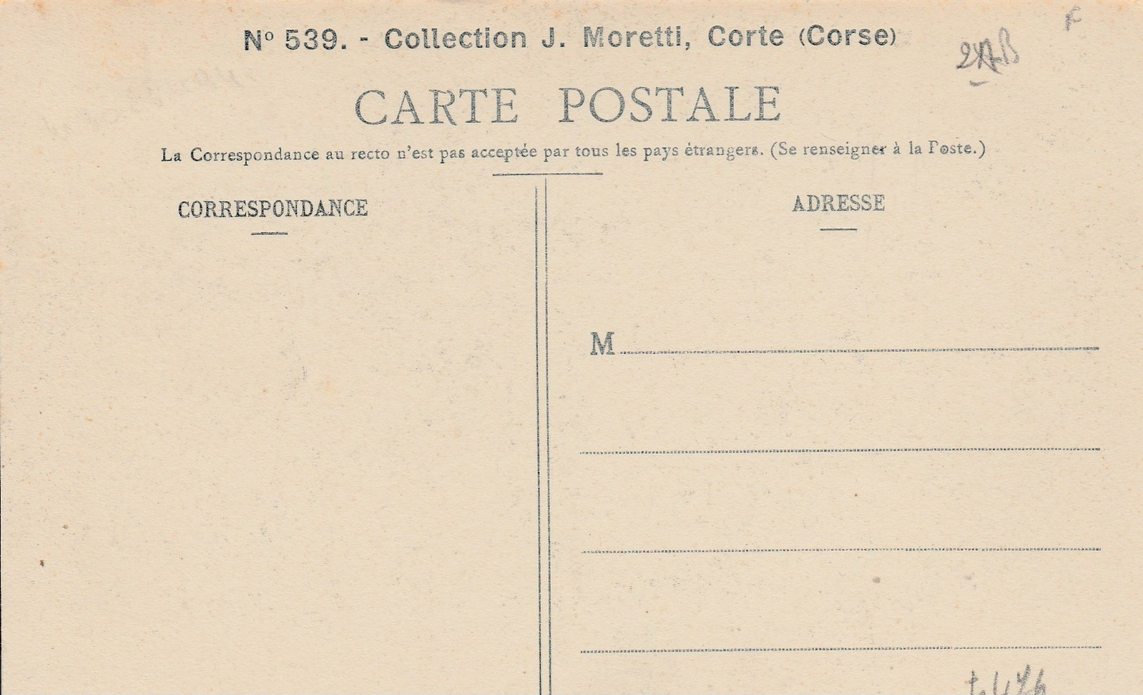 Corse ,Corte, Une Bergerie  Au Monte-Rotondo , N°  539 - Corte