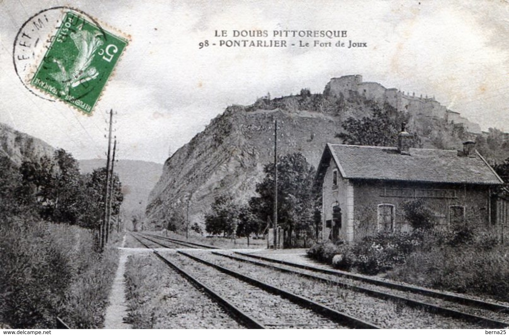 DOUBS Environs De PONTARLIER La Cluse Et Mijoux GARE  Seulement Les Rails, Certainement Jour De Grève.. - Pontarlier