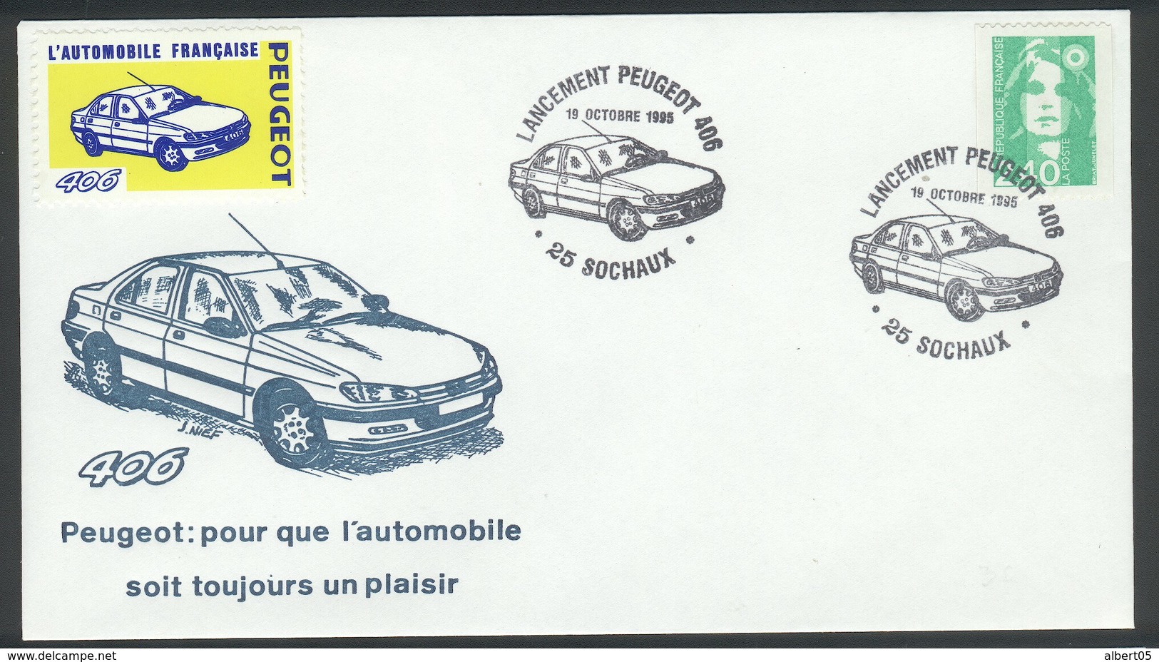 Sochaux - Lancement De La Peugeot 406 Le 19 Octobre 1995 - Automobili