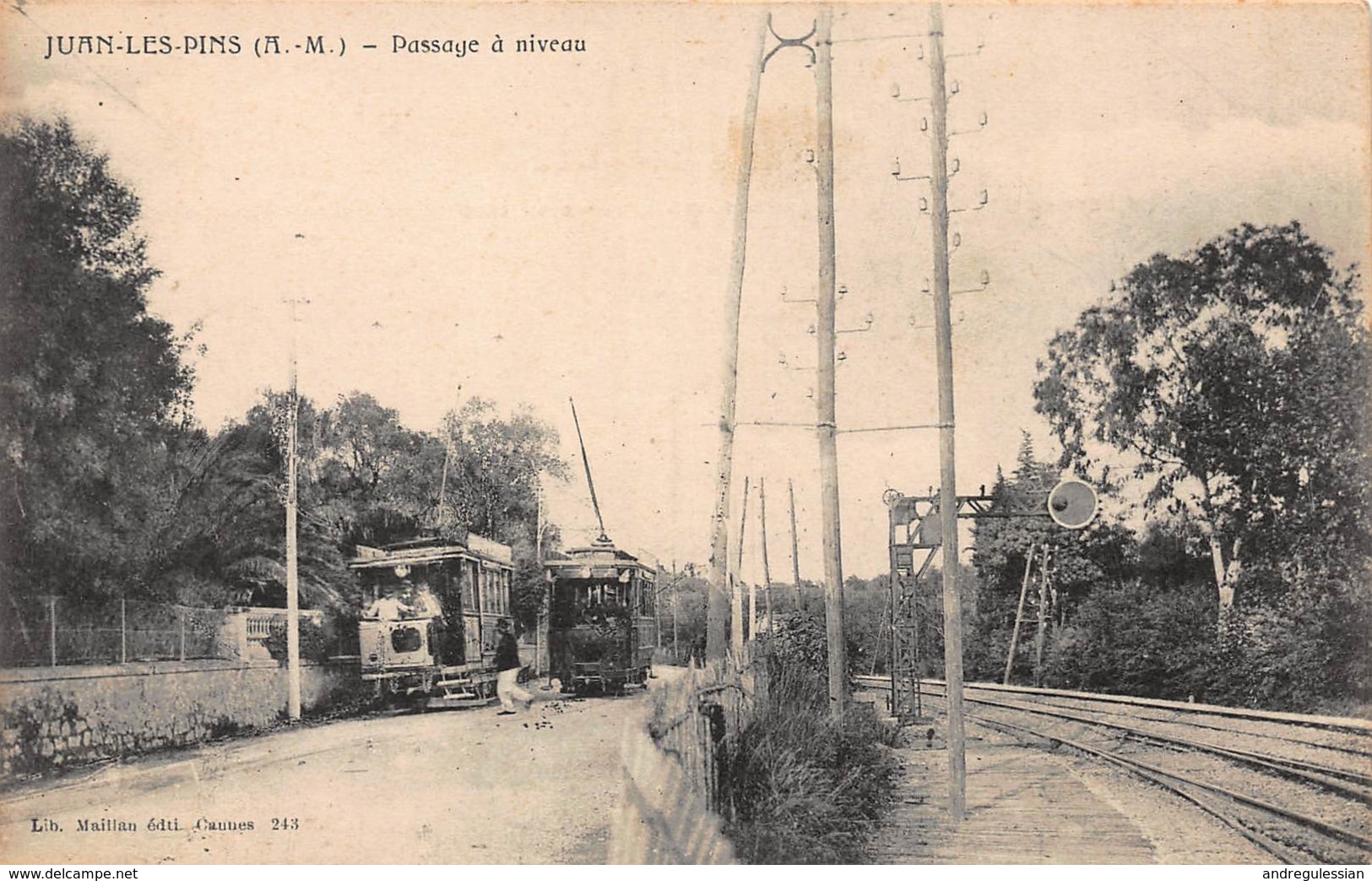 CPA JUAN-LES-PINS ( A.M ) - Passage à Niveau - Autres & Non Classés