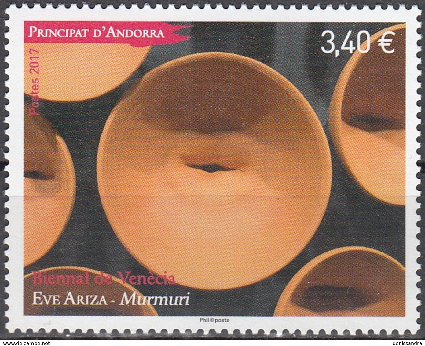 Andorre Français 2017 Biennale De Venise Eve Ariza Neuf ** - Unused Stamps