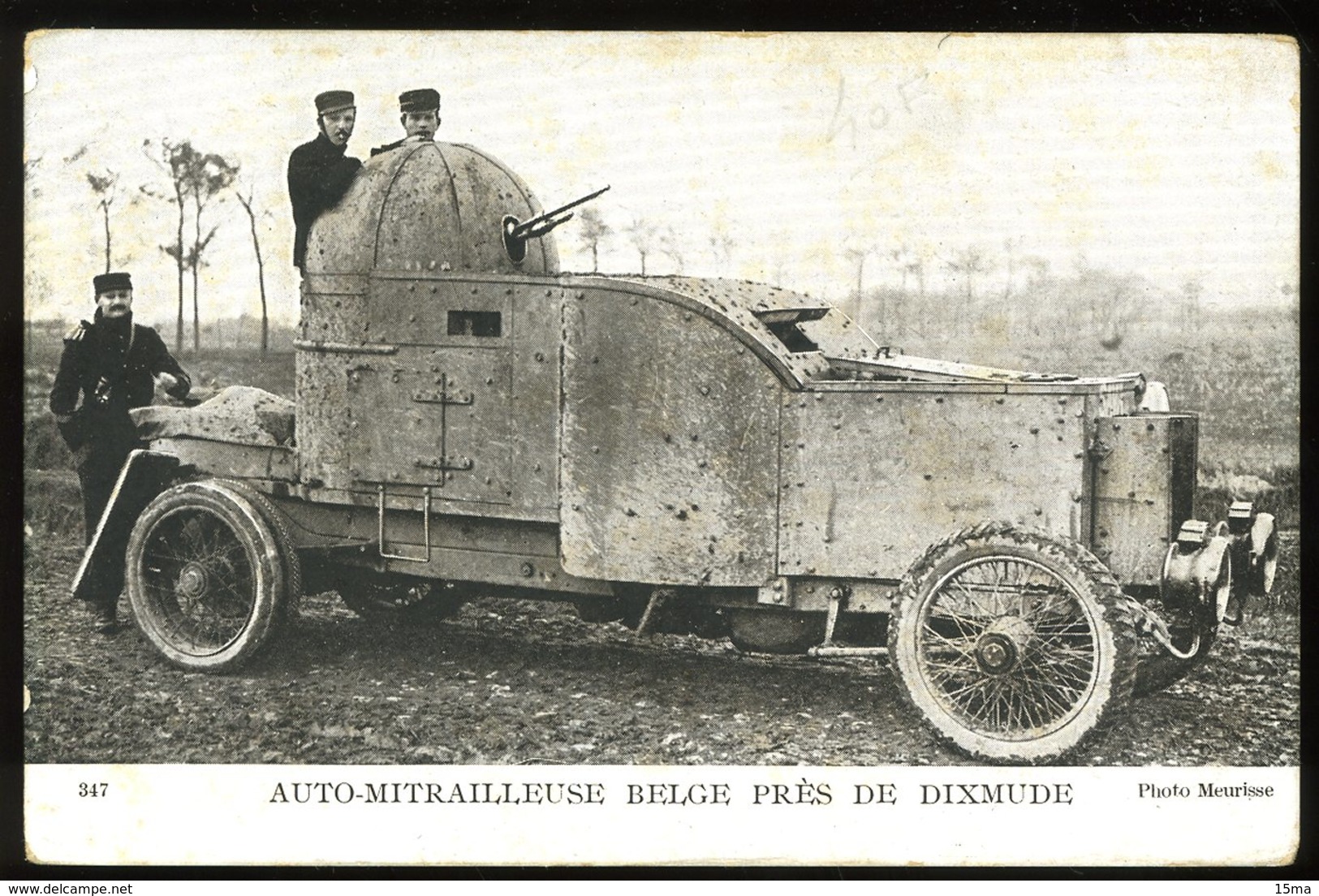 Dixmude Auto Mitrailleuse Belge Près De 347 Meurisse - Diksmuide