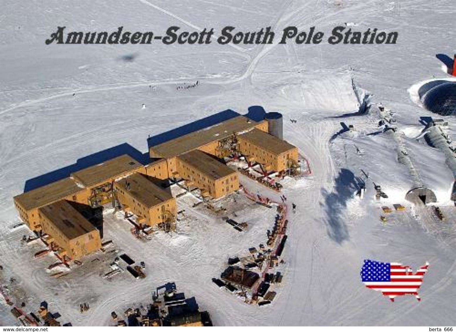 Antarctica Amundsen–Scott South Pole Station United States New Postcard Antarktis AK - Sonstige & Ohne Zuordnung