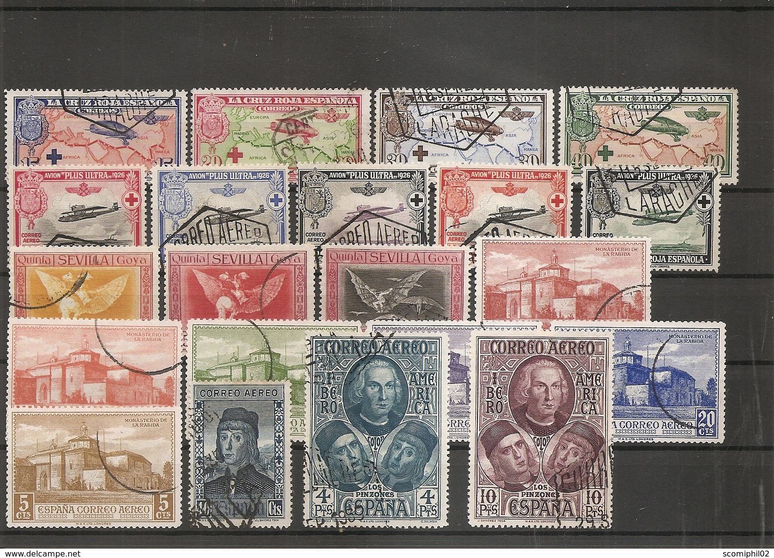 Espagne ( Lot De Timbres De PA Divers Différents Oblitérés) - Used Stamps