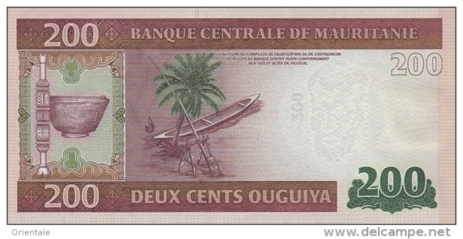 MAURITANIA P. 17 200 O 2013 UNC - Mauritania