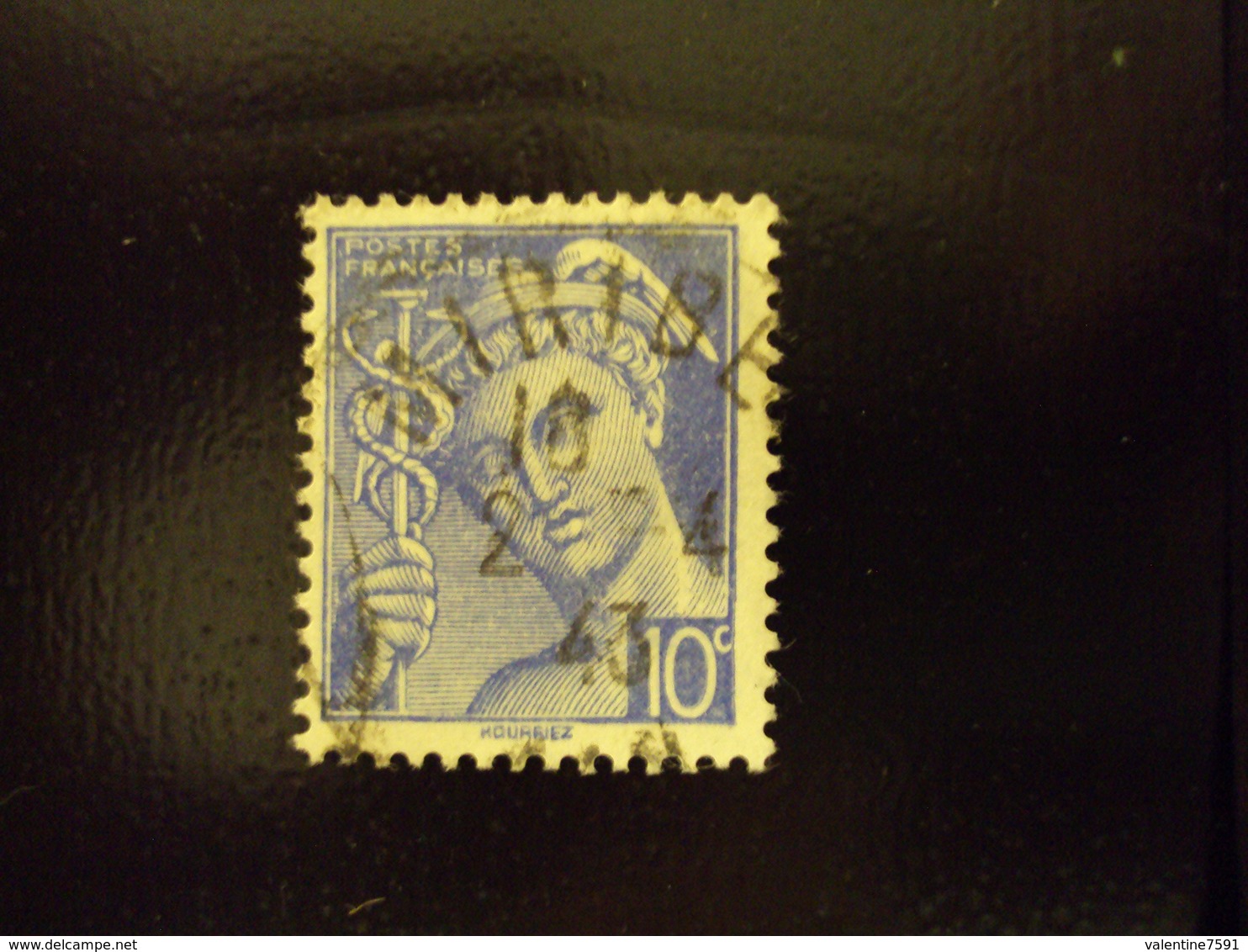 1938-45  -   MERCURE - Oblitéré N°  546   " 10c Bleu    "        Net        1.50 - 1938-42 Mercure