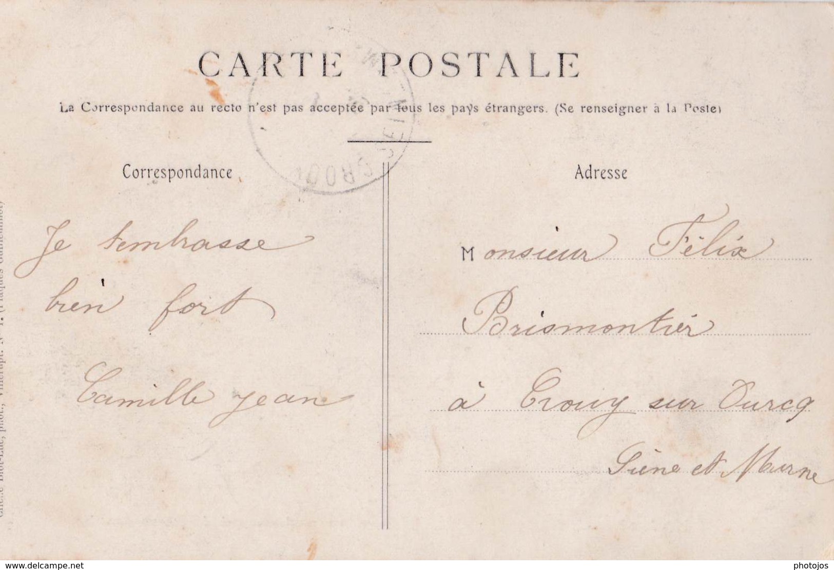 CPA : Villerupt  (54) Très Rare  Grèves Du Bassin De Longwy Manifestation Près Des Poteaux Frontière 1905 - Grèves