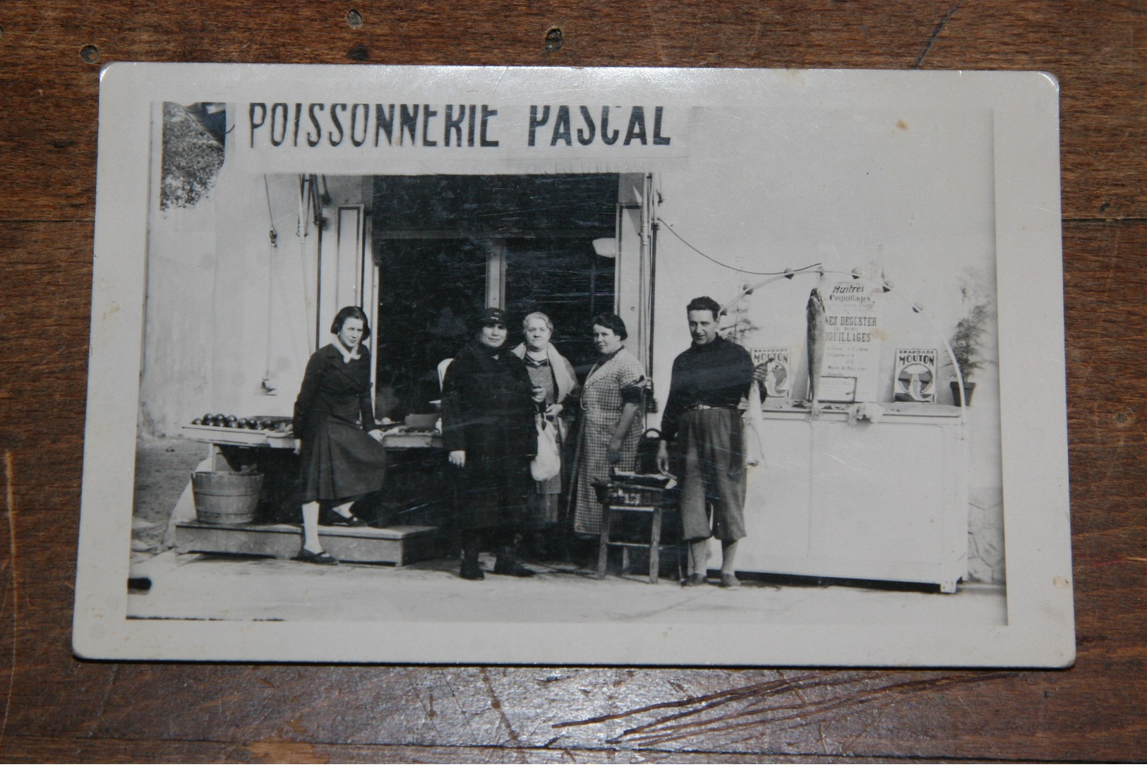 Carte Photo Montpellier Poissonnerie Pascal Archive Famille - Montpellier