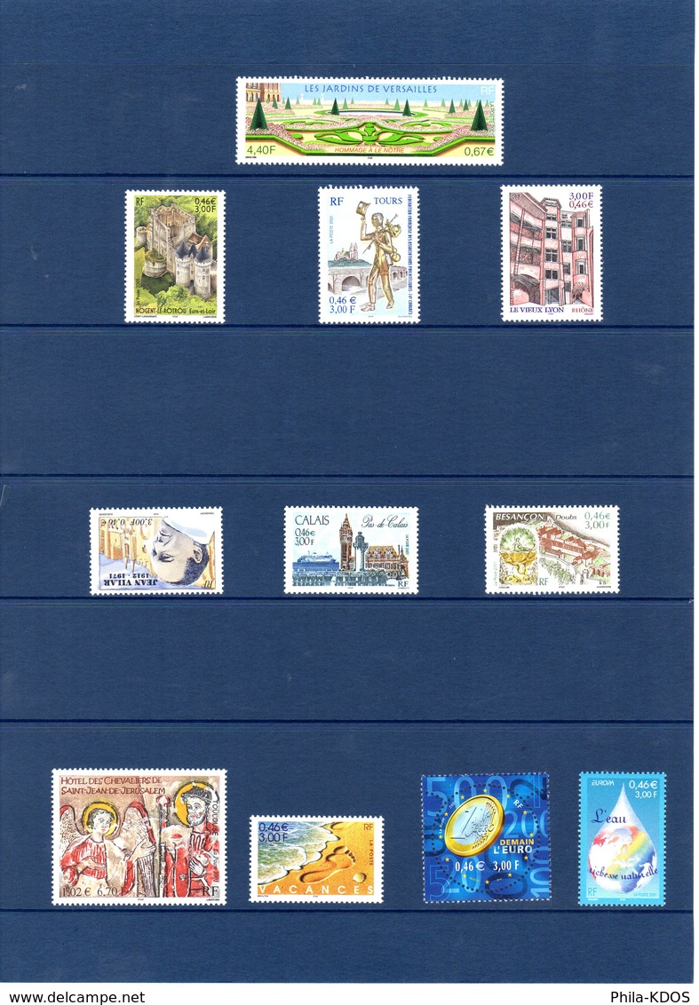 SANS LES TIMBRES " COLLECTION  DE  FRANCE : ANNEE 2001 2ème Trimestre ". Voir les scans. Parfait état.