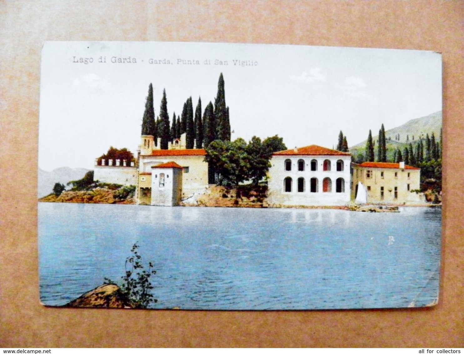 Old Post Card Carte Karte Italy 1909 Lago Di Garda - Storia Postale