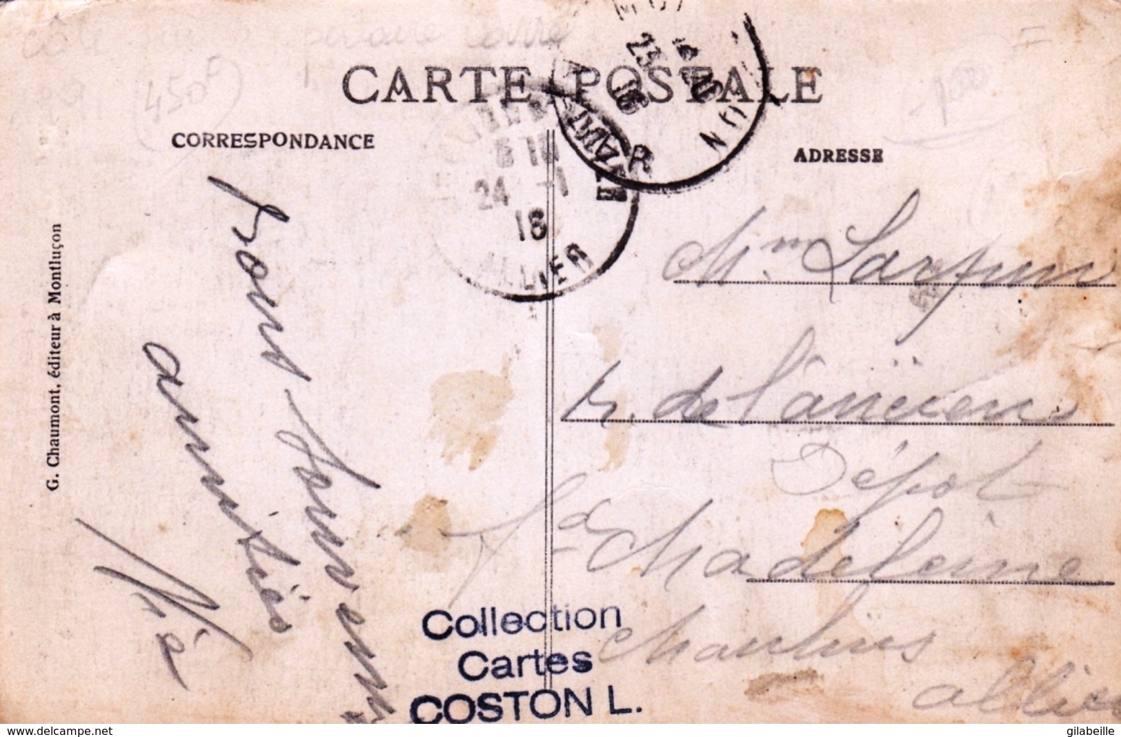 60 - Oise - SENLIS - Juliette Caron - Née Le 6 Mai 1882 - La Seule Femme Exercant Le Métier De Charpentier - Senlis