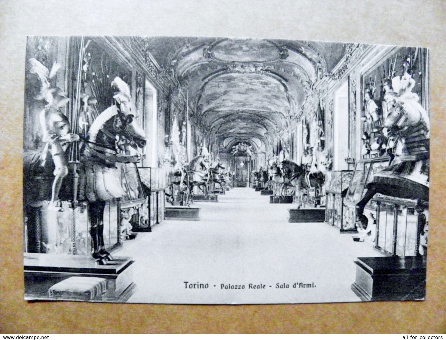 Old Post Card Carte Karte Italy Torino 1911 Palazzo Reale Sala D'armi - Storia Postale