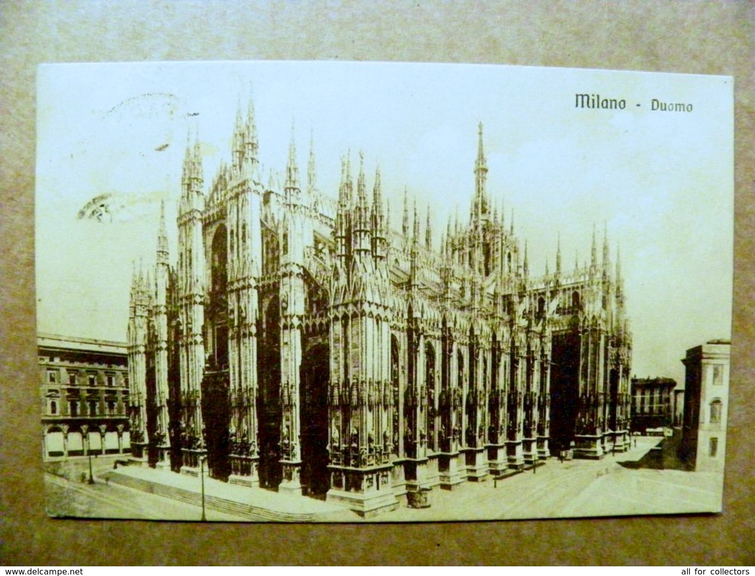 Old Post Card Carte Karte Italy 1911 Milano Duomo Church Cathedral - Storia Postale