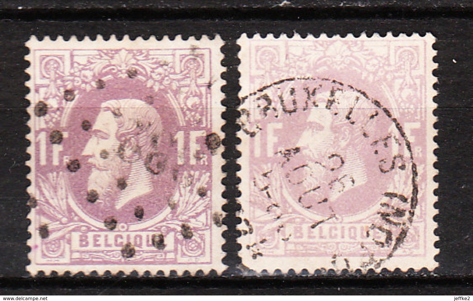 36 Emission De 1869 - Bonne Valeur - 2 Nuances Différentes - Oblit. - LOOK!!!! - 1869-1883 Leopoldo II