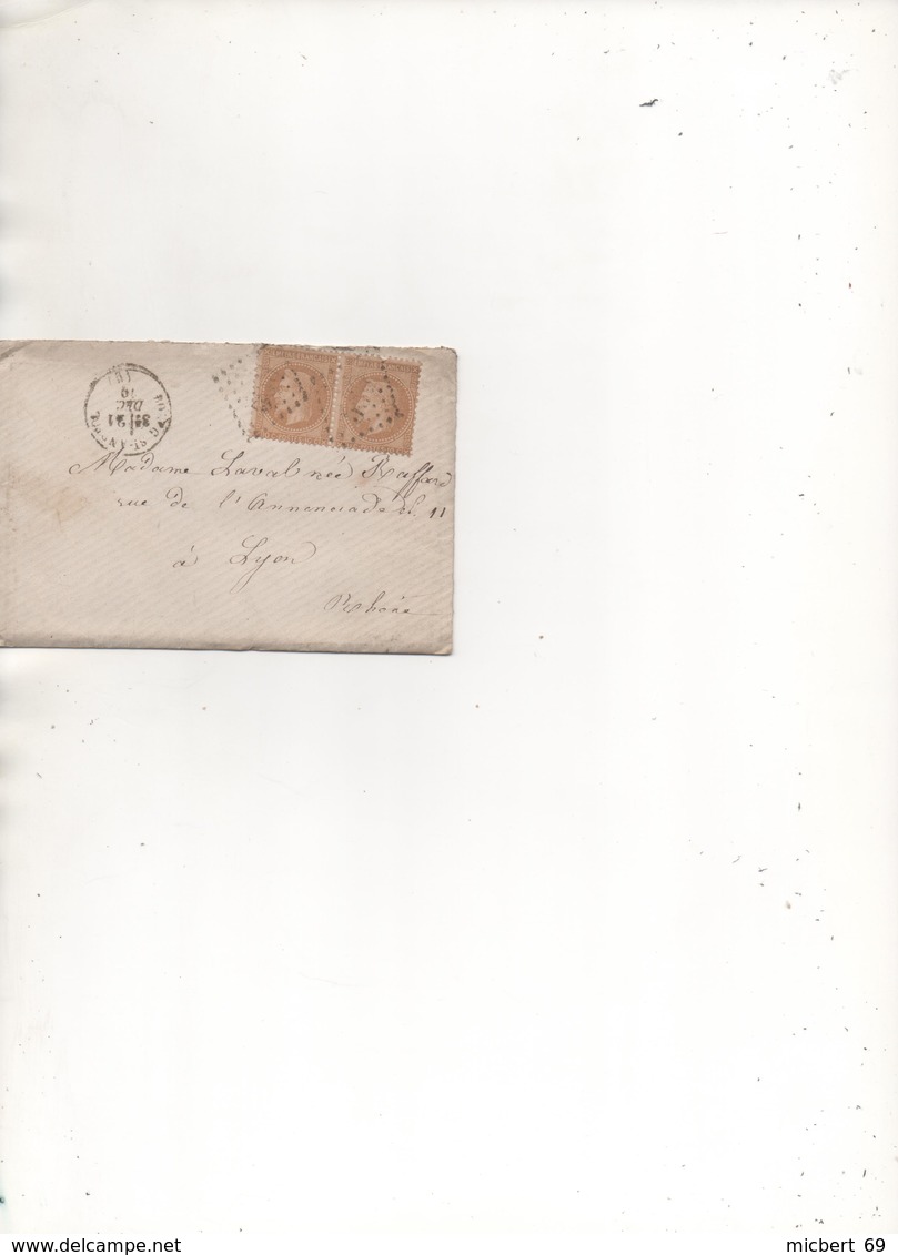 Lot  201:  Lettre - 1849-1876: Classic Period