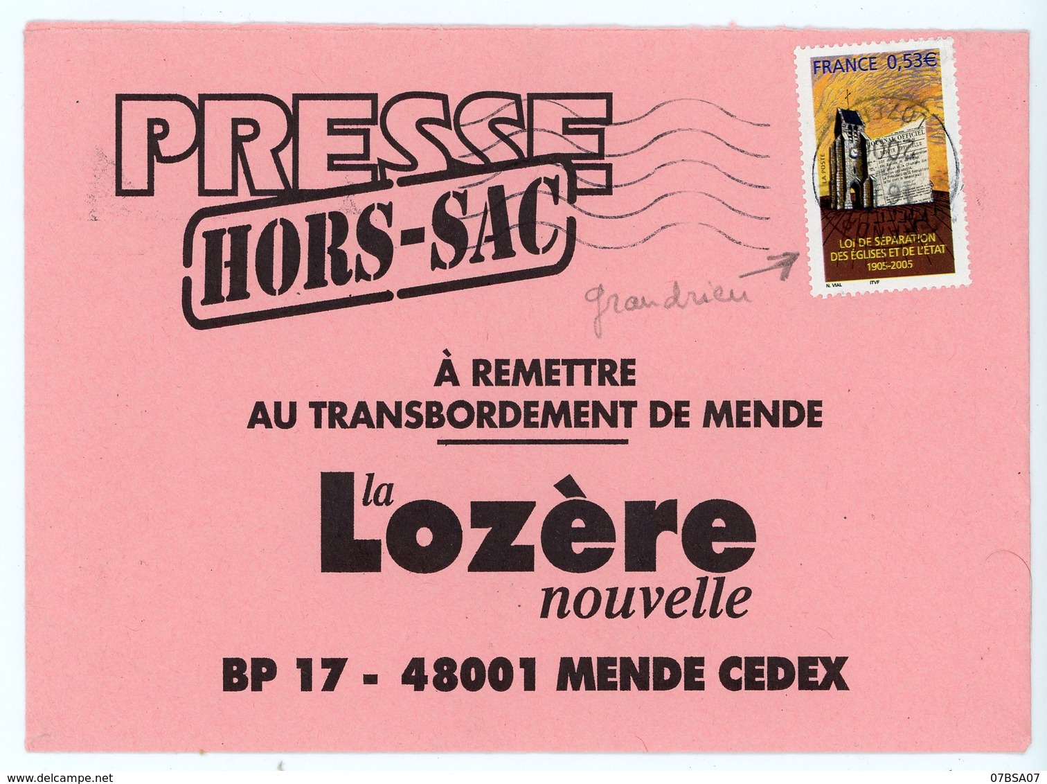 LOZERE 3 X ENV 2006 TARIF HORS SAC VOIR SCANS ET DESCRIPTION => - 1961-....