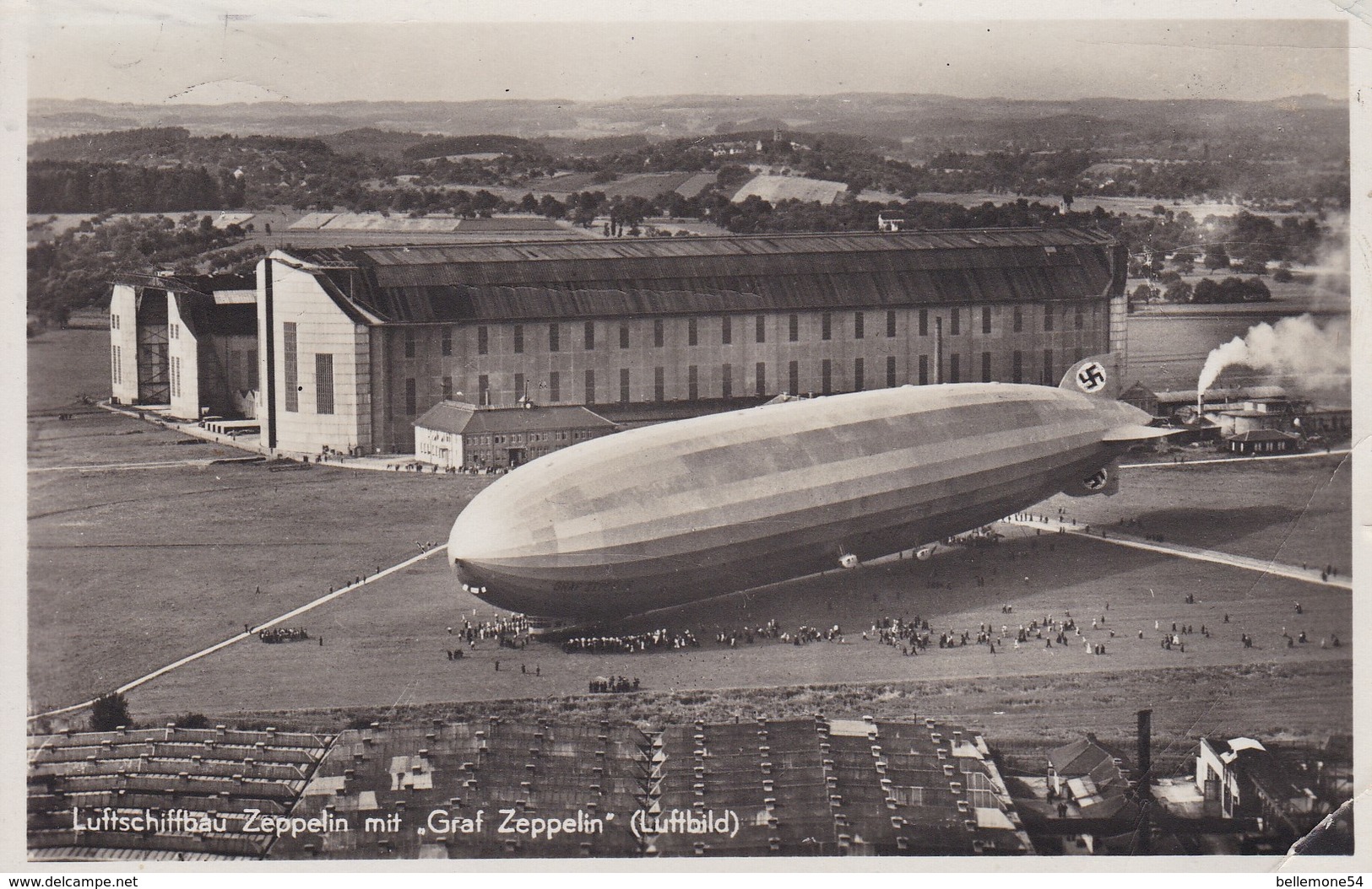 Cpa Allemagne -Luftschiffbau Zeppelin Mit - Graf Zeppelin  (petite Corne En Bas à Droite - Voir Scan Recto-verso) - Autres & Non Classés
