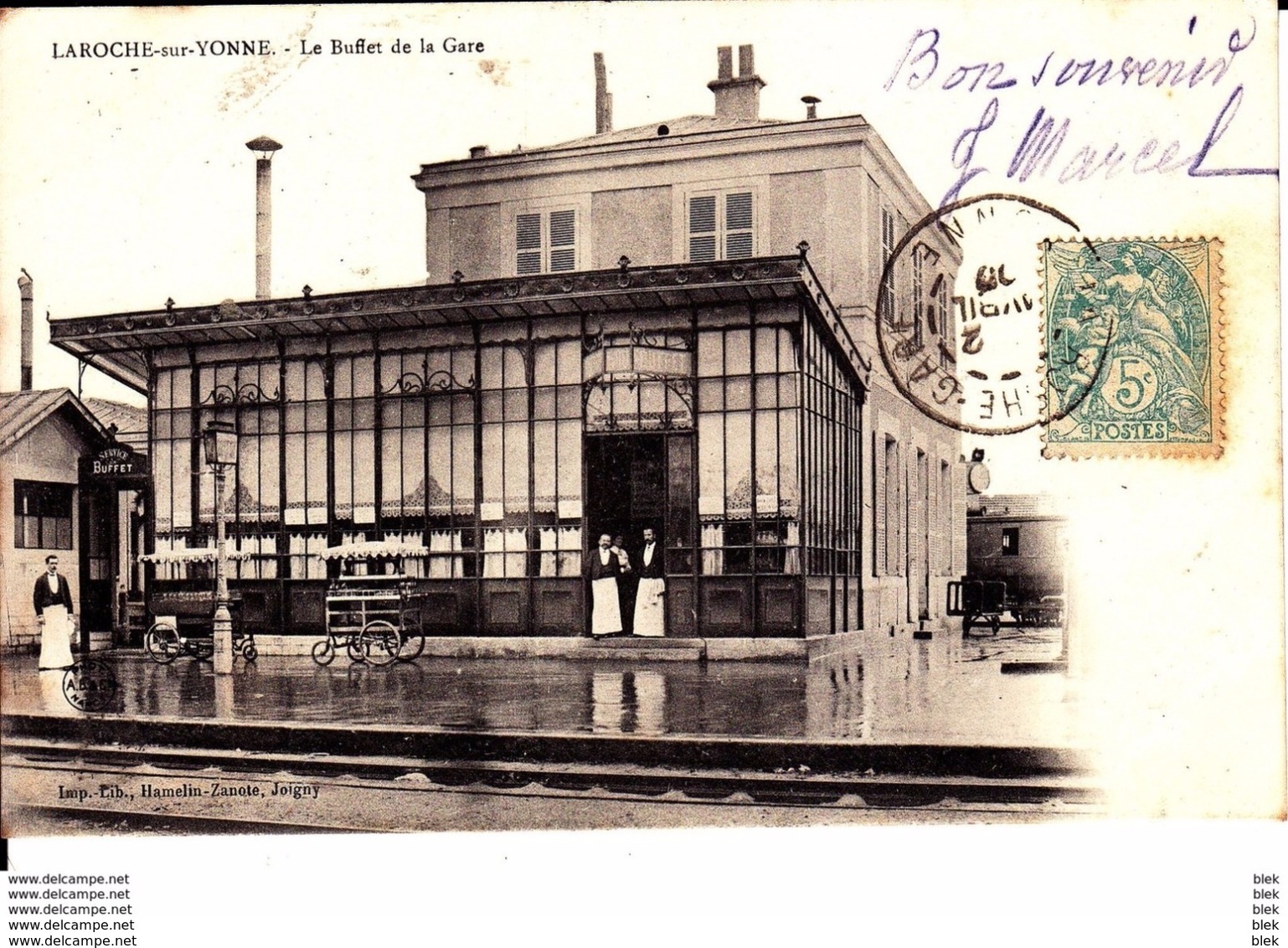 89 . Yonne :  Laroche  Migennes : Le Buffet  De La Gare . - Migennes