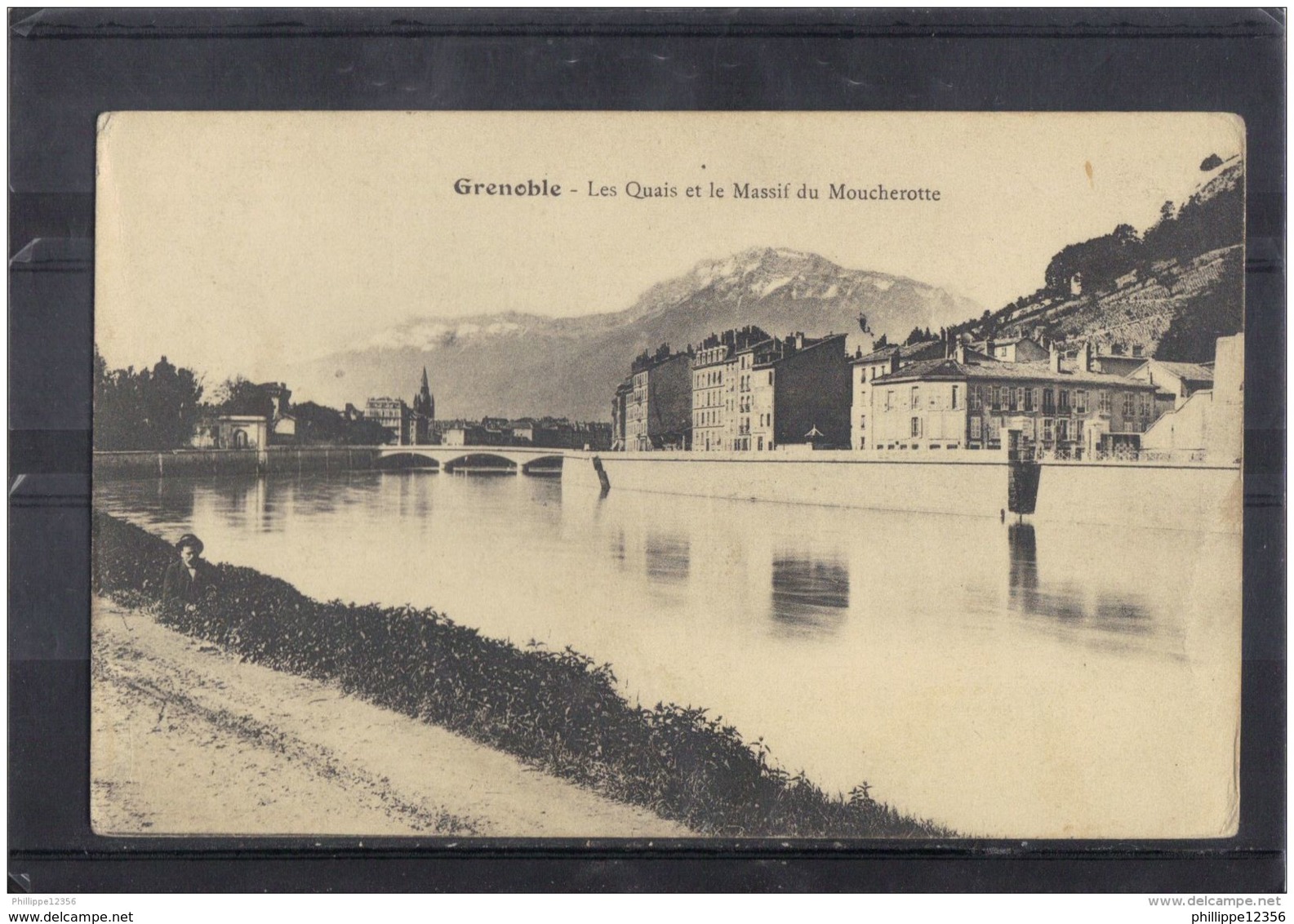 38100 . GRENOBLE . LES QUAIS ET LES MASSIFS DU MOUCHEROTTE - Grenoble