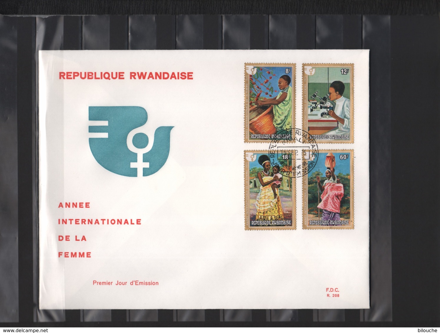 RWANDA / 2 FDC's Du 15.09.1975 / ANNEE INTERNATIONALE DE LA FEMME - 1970-1979