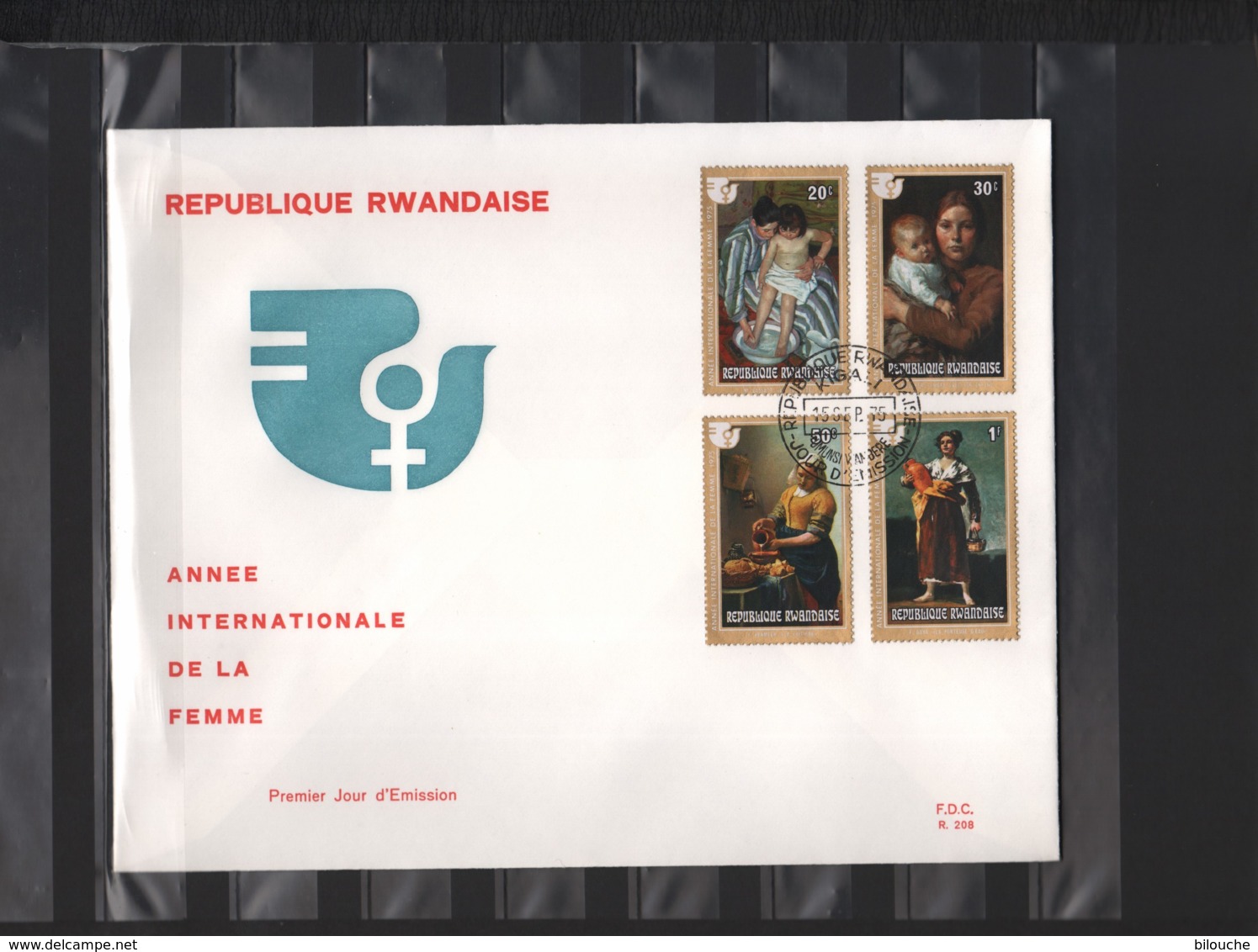 RWANDA / 2 FDC's Du 15.09.1975 / ANNEE INTERNATIONALE DE LA FEMME - 1970-1979