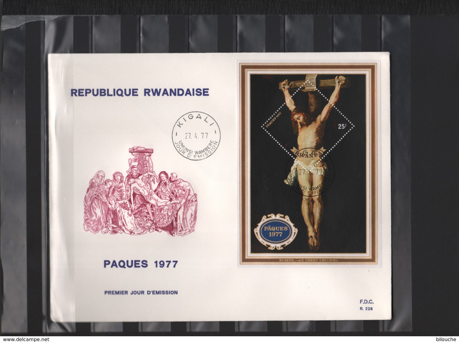 RWANDA / FDC Du 27.04.1977 / PAQUES 1977 - P.P. RUBENS / !! Voir Remarque - 1970-1979